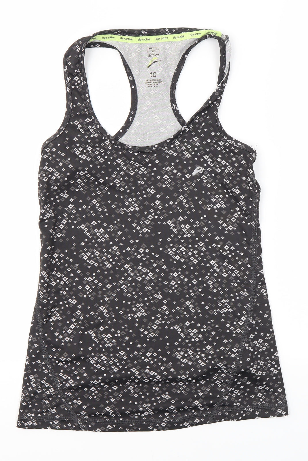 F&F Womens Multicoloured   Basic Tank Size 10