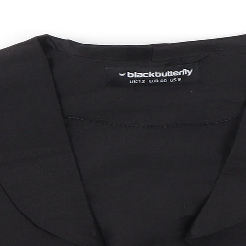 blackbutterfly Womens Black   Cardigan Jumper Size 12