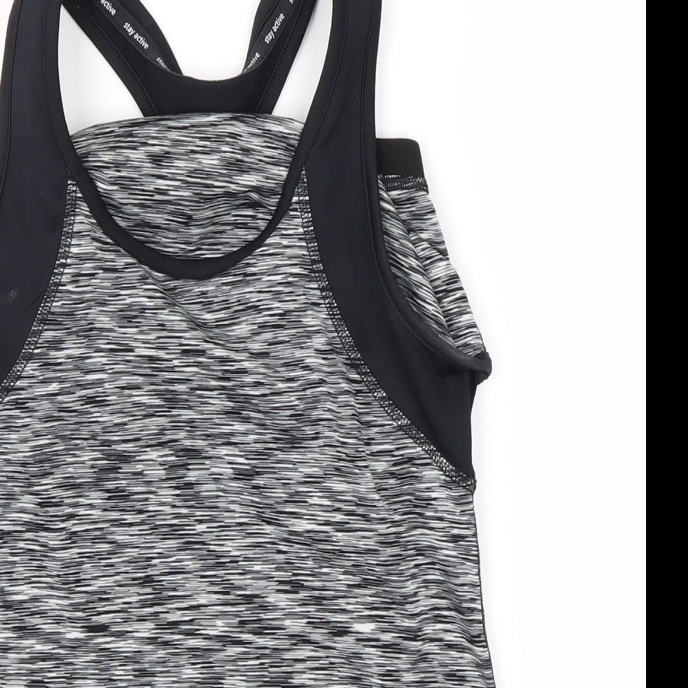F&F Womens Grey   Basic Tank Size 10