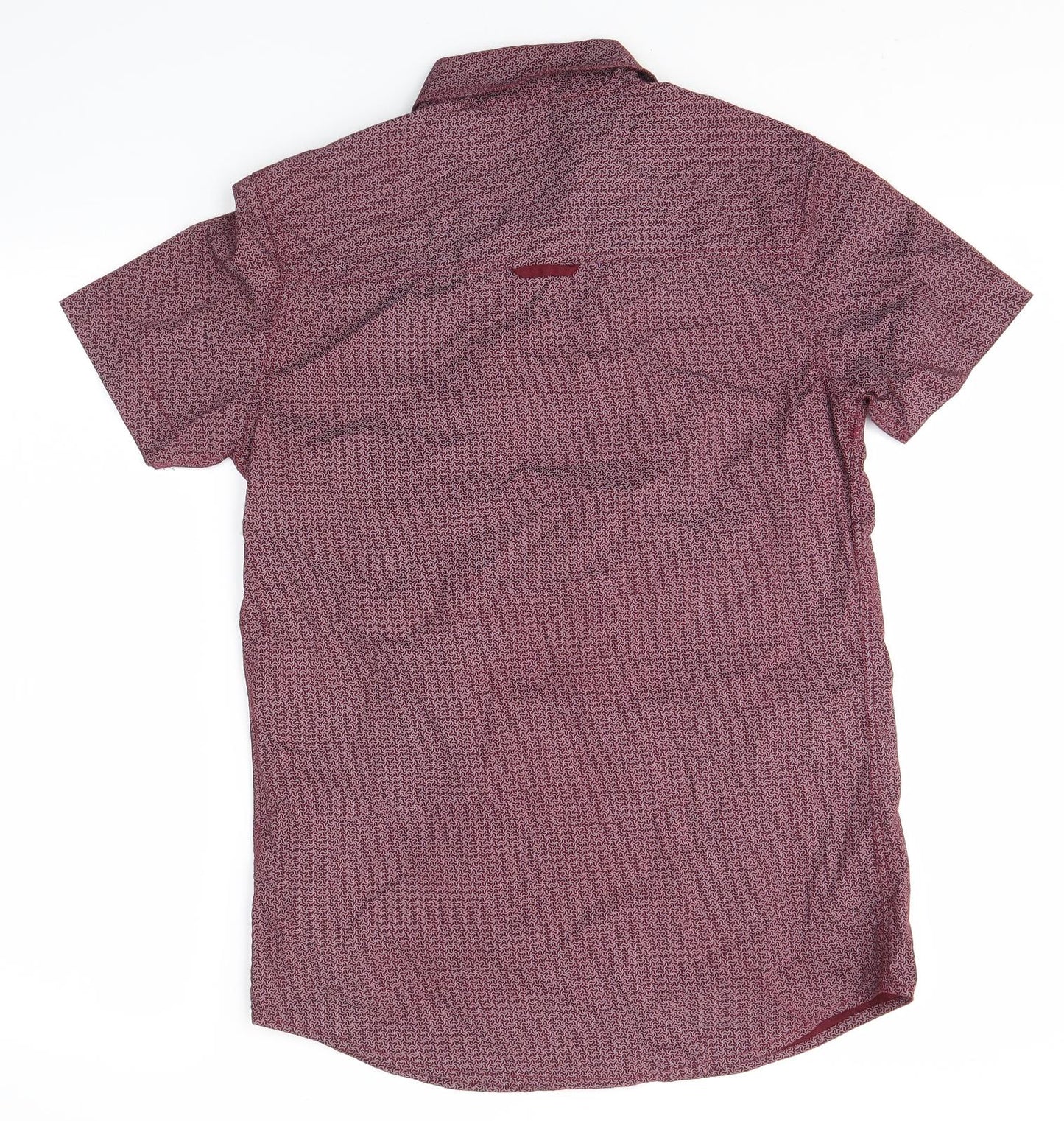 Fluid Mens Red    Button-Up Size XS