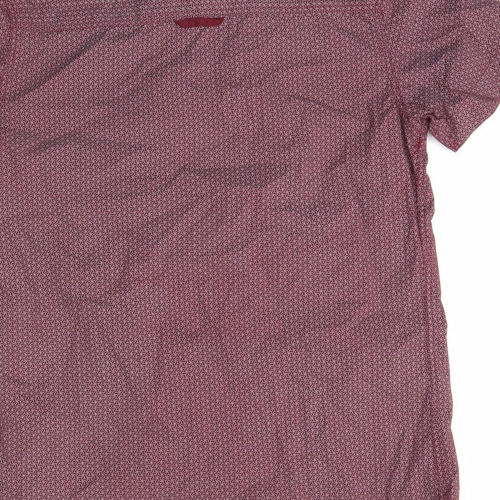 Fluid Mens Red    Button-Up Size XS