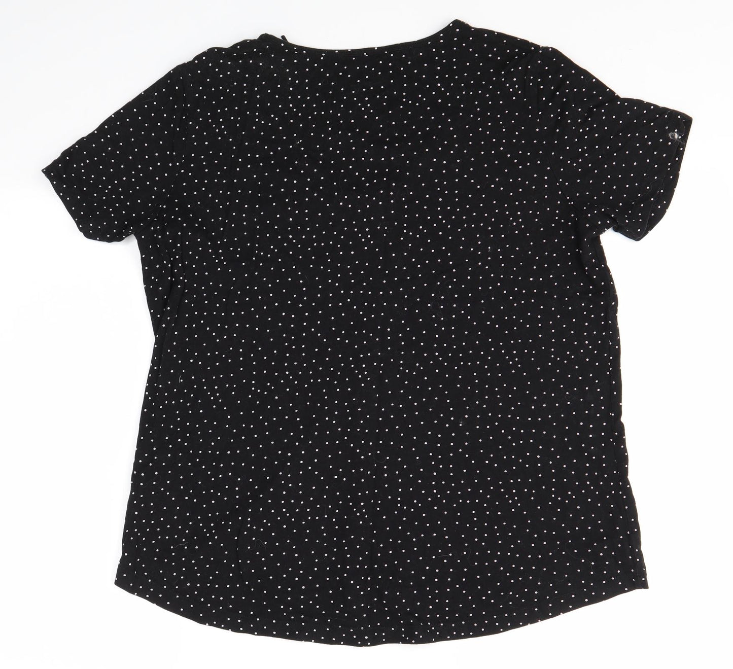 Nutmeg Womens Black   Basic T-Shirt Size 18