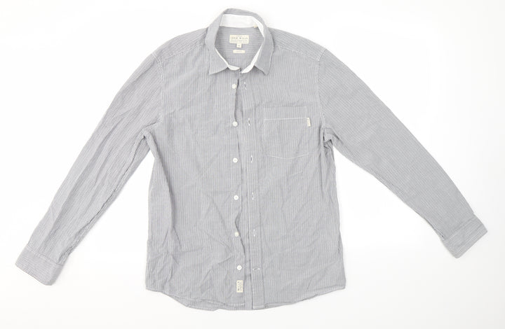 Jack Wills Womens Grey Basic Button-Up Size XS