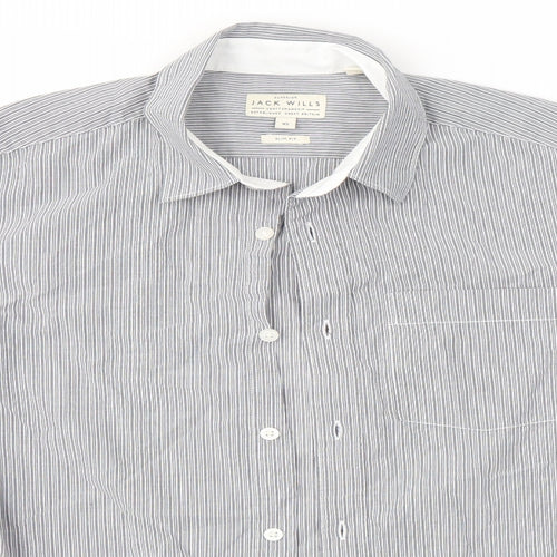 Jack Wills Womens Grey   Basic Button-Up Size XS