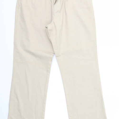 Tech Womens Beige   Bootcut Jeans Size 34 in L29 in - Short