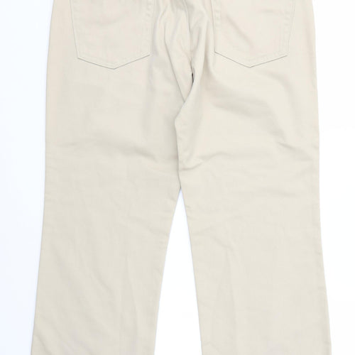 Tech Womens Beige   Bootcut Jeans Size 34 in L29 in - Short