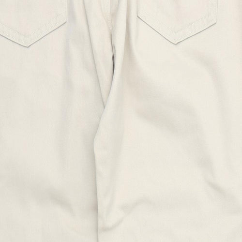 Tech Womens Beige   Bootcut Jeans Size 34 in L29 in - Short