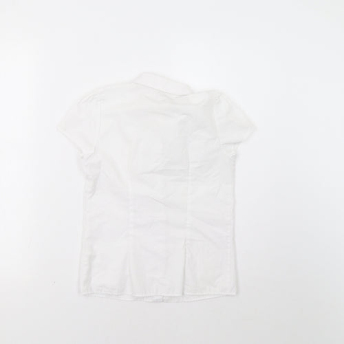 F&F Girls White   Basic Button-Up Size 9-10 Years