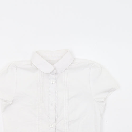 F&F Girls White   Basic Button-Up Size 9-10 Years