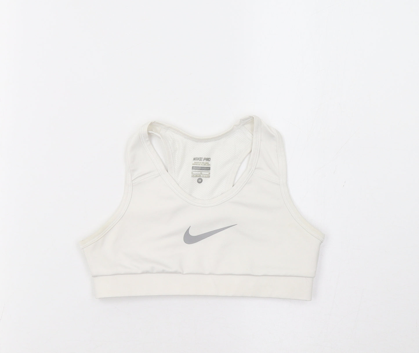 Nike Girls White   Cropped Tank Size 10-11 Years