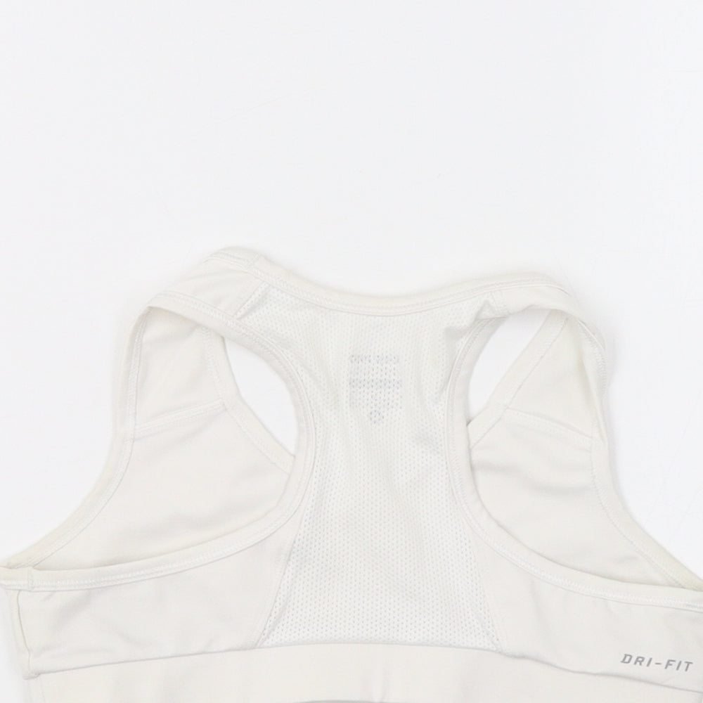 Nike Girls White   Cropped Tank Size 10-11 Years