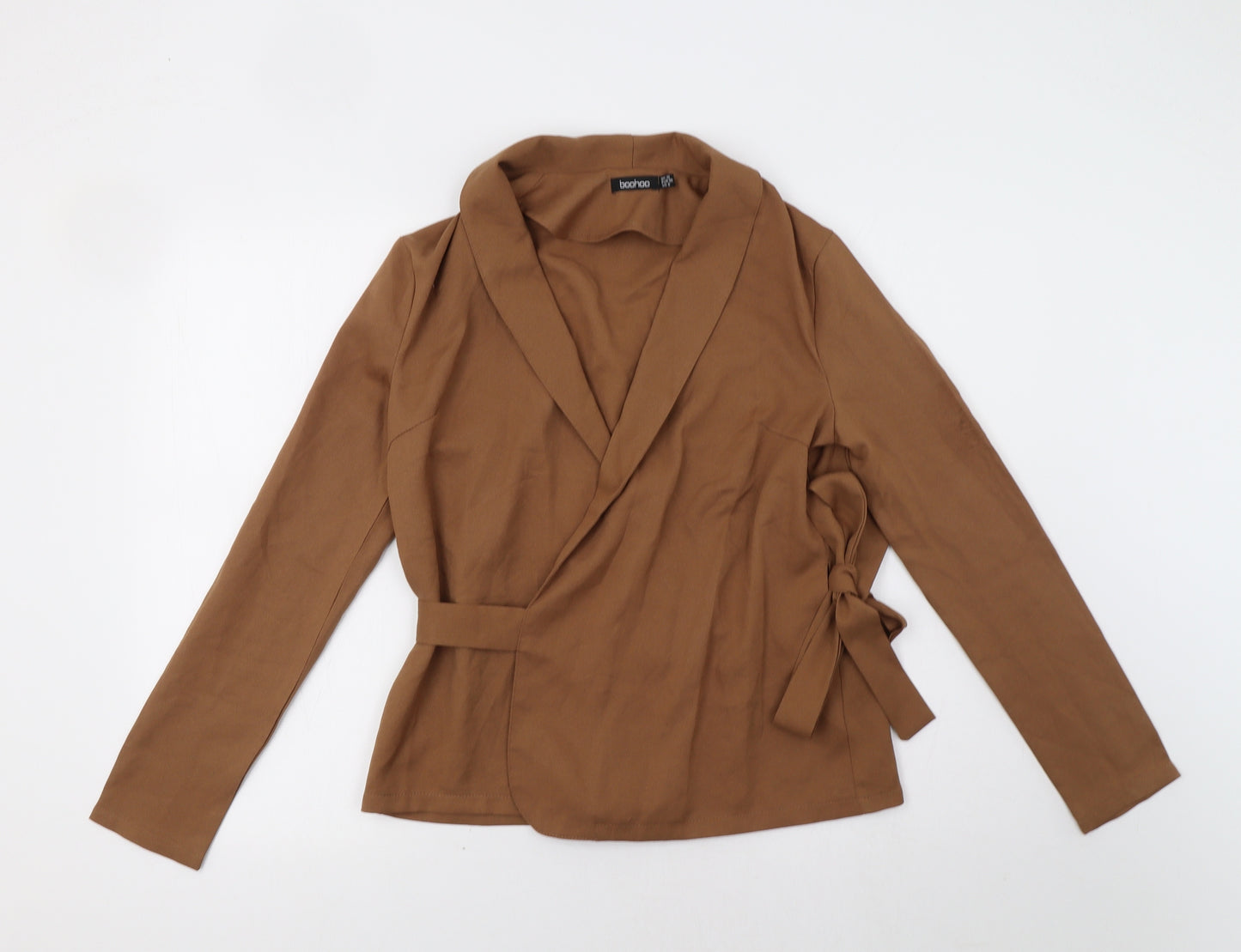 Boohoo Womens Brown   Jacket Blazer Size 10