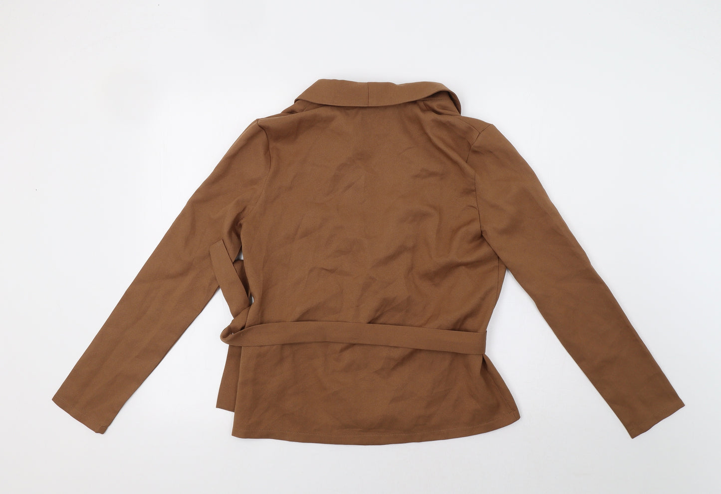 Boohoo Womens Brown   Jacket Blazer Size 10