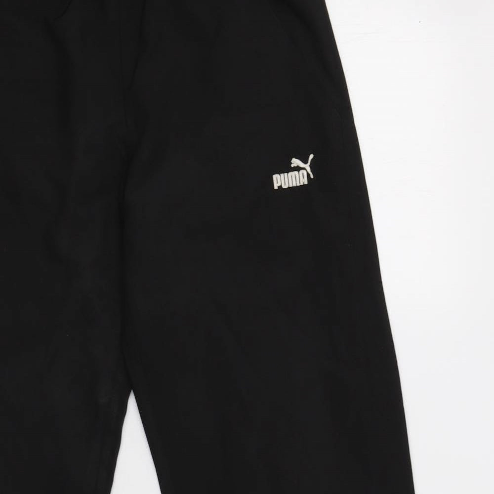 PUMA Mens Black   Jogger Trousers Size S L31 in