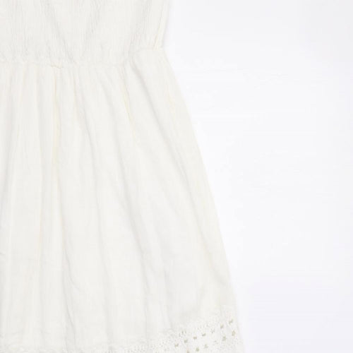 New Glory Womens White   Maxi  Size M  - Tiered