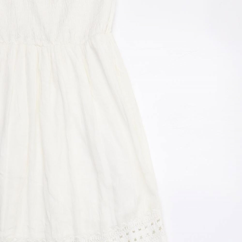New Glory Womens White   Maxi  Size M  - Tiered