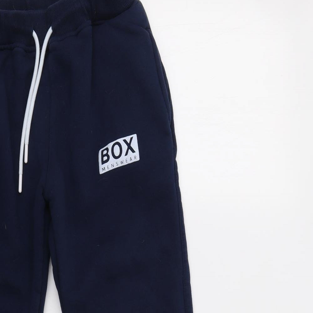 Box Menswear Mens Blue   Jogger Trousers Size L L26 in