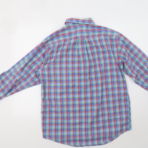 Roundtree & Yorke Mens Multicoloured Check   Button-Up Size M