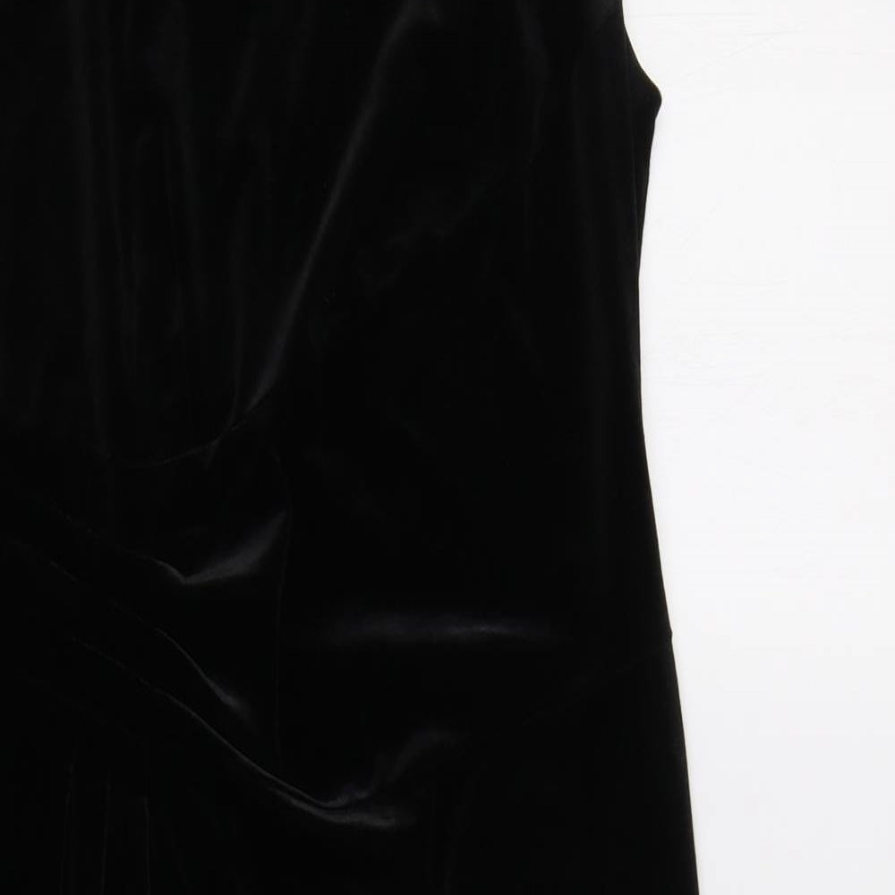 Roman Womens Black  Velour Pencil Dress  Size 16