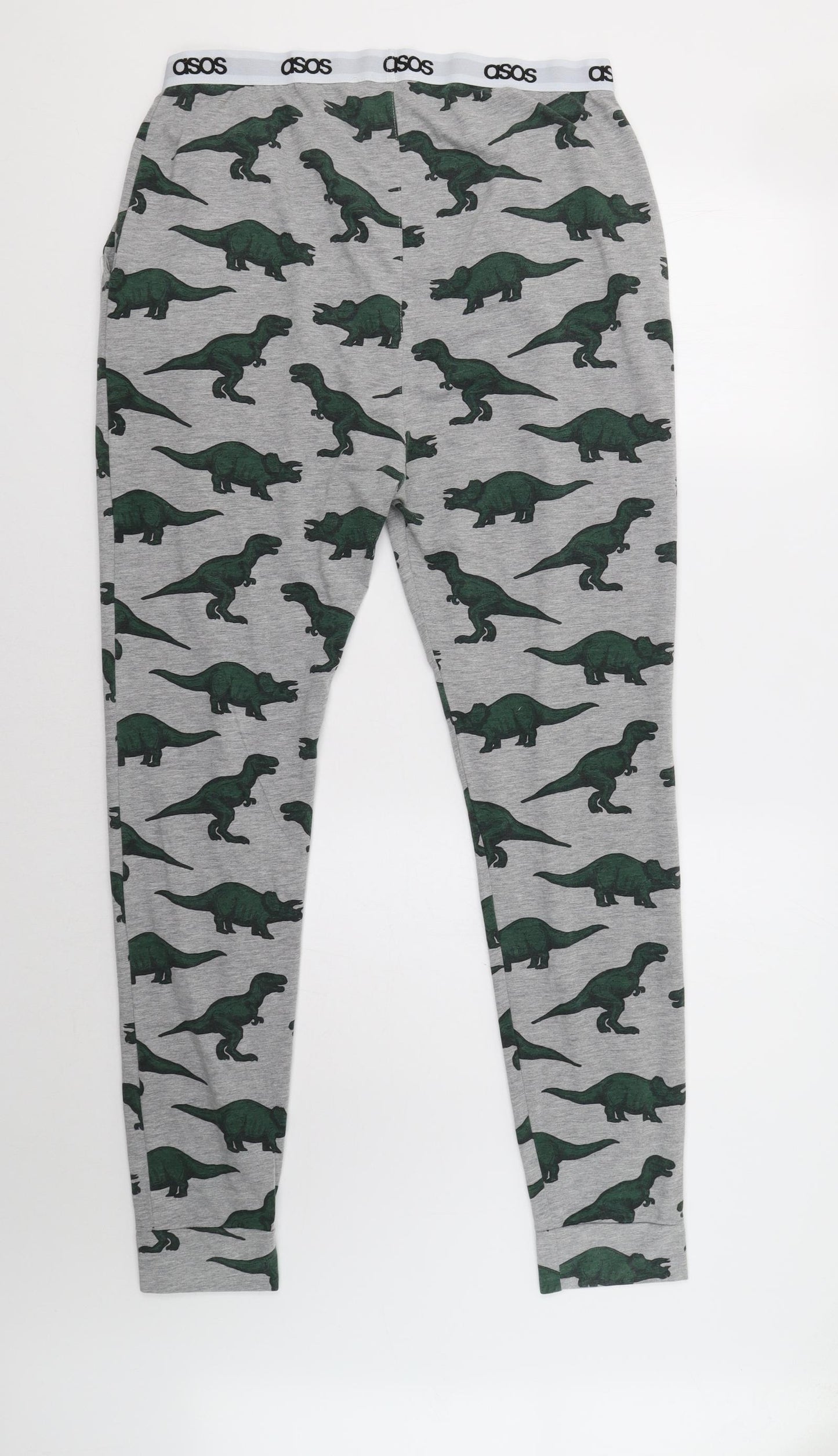 ASOS Mens Grey    Pyjama Pants Size XL  - Dinosaur Print