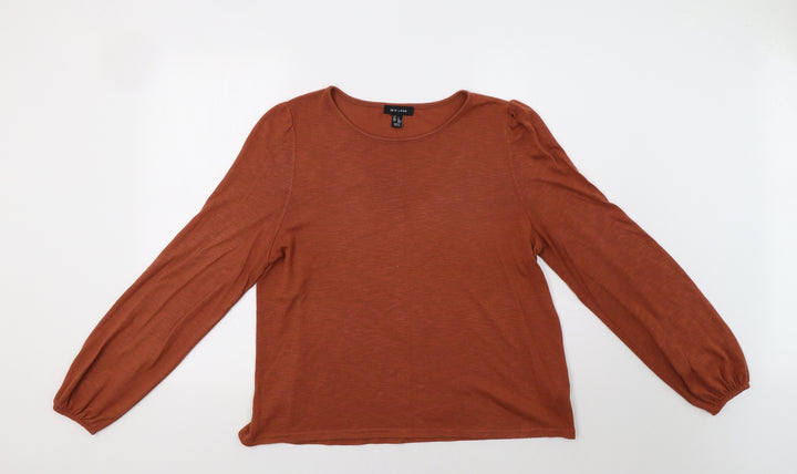 New Look Womens Brown   Pullover Jumper Size L