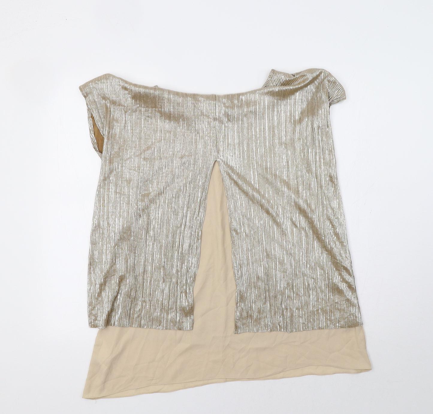 Arte Womens Gold   Basic Blouse Size 16