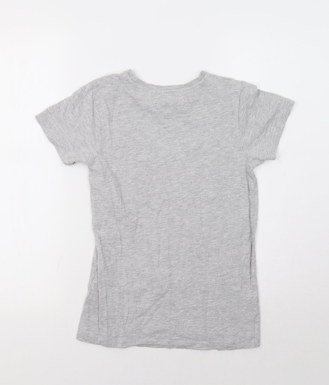 Matalan Girls Grey   Basic T-Shirt Size 10 Years  - Play