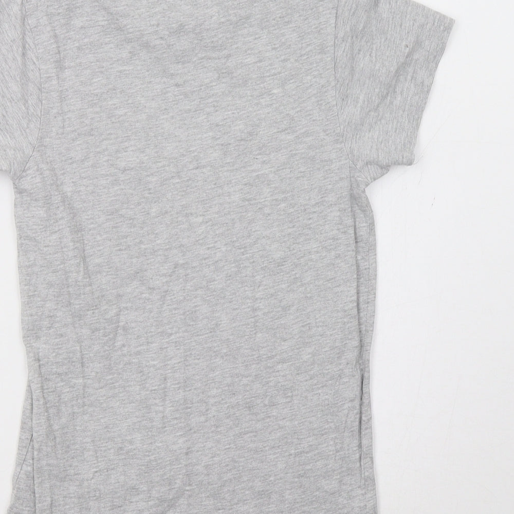 Matalan Girls Grey   Basic T-Shirt Size 10 Years  - Play