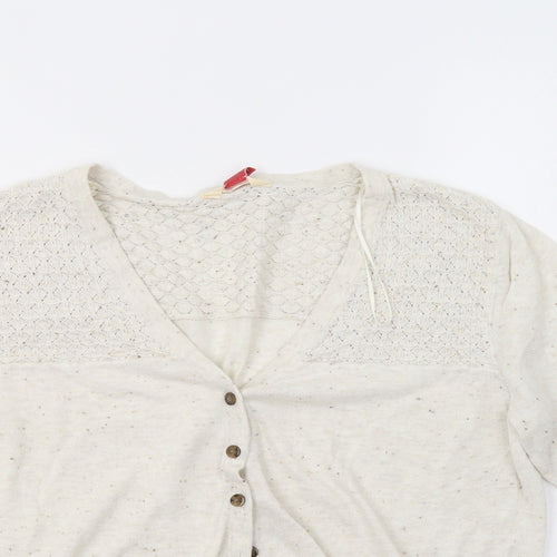 Falmer Womens Beige   Cardigan Jumper Size 14