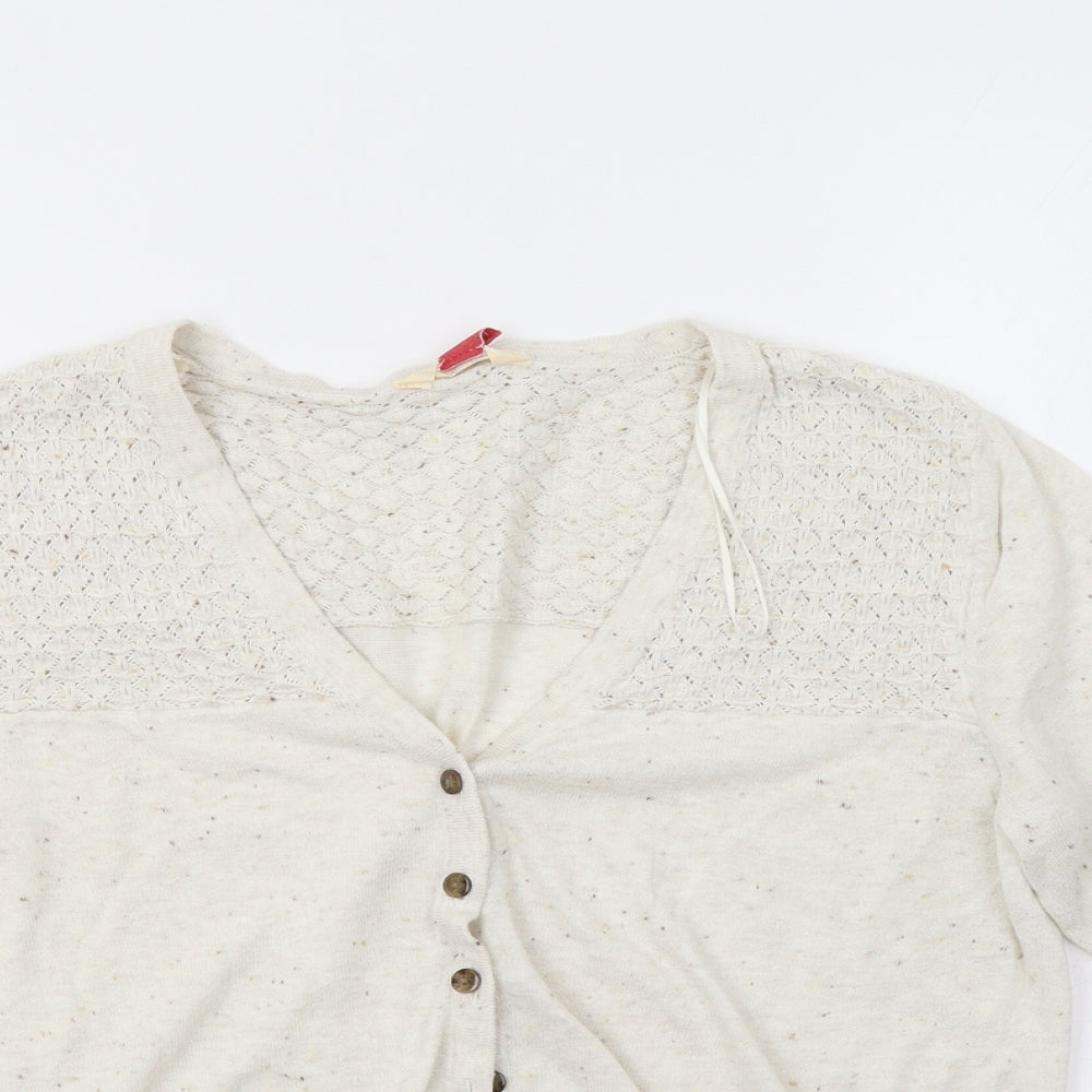 Falmer Womens Beige   Cardigan Jumper Size 14