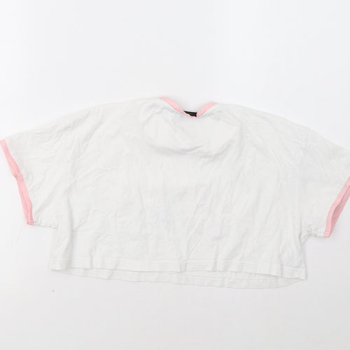 Dfnd Girls White   Cropped Polo Size 11-12 Years