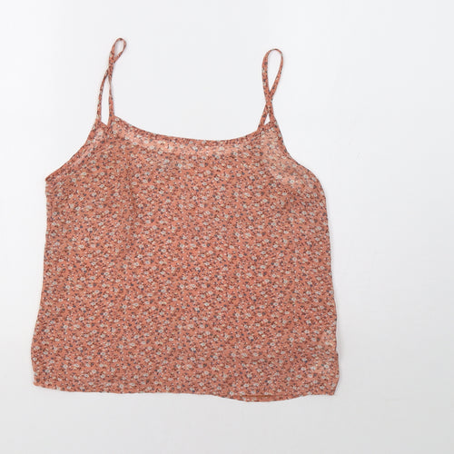 New Look Womens Pink Floral  Camisole Tank Size 8