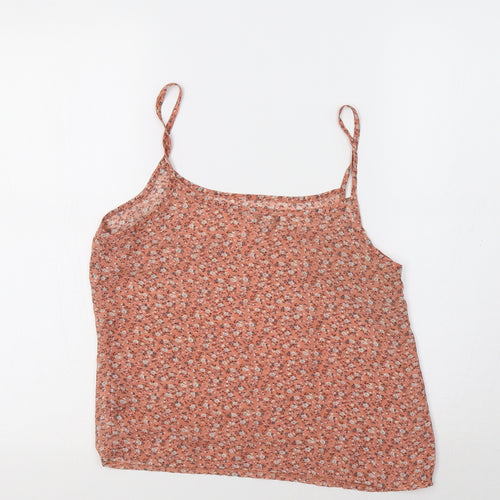 New Look Womens Pink Floral  Camisole Tank Size 8