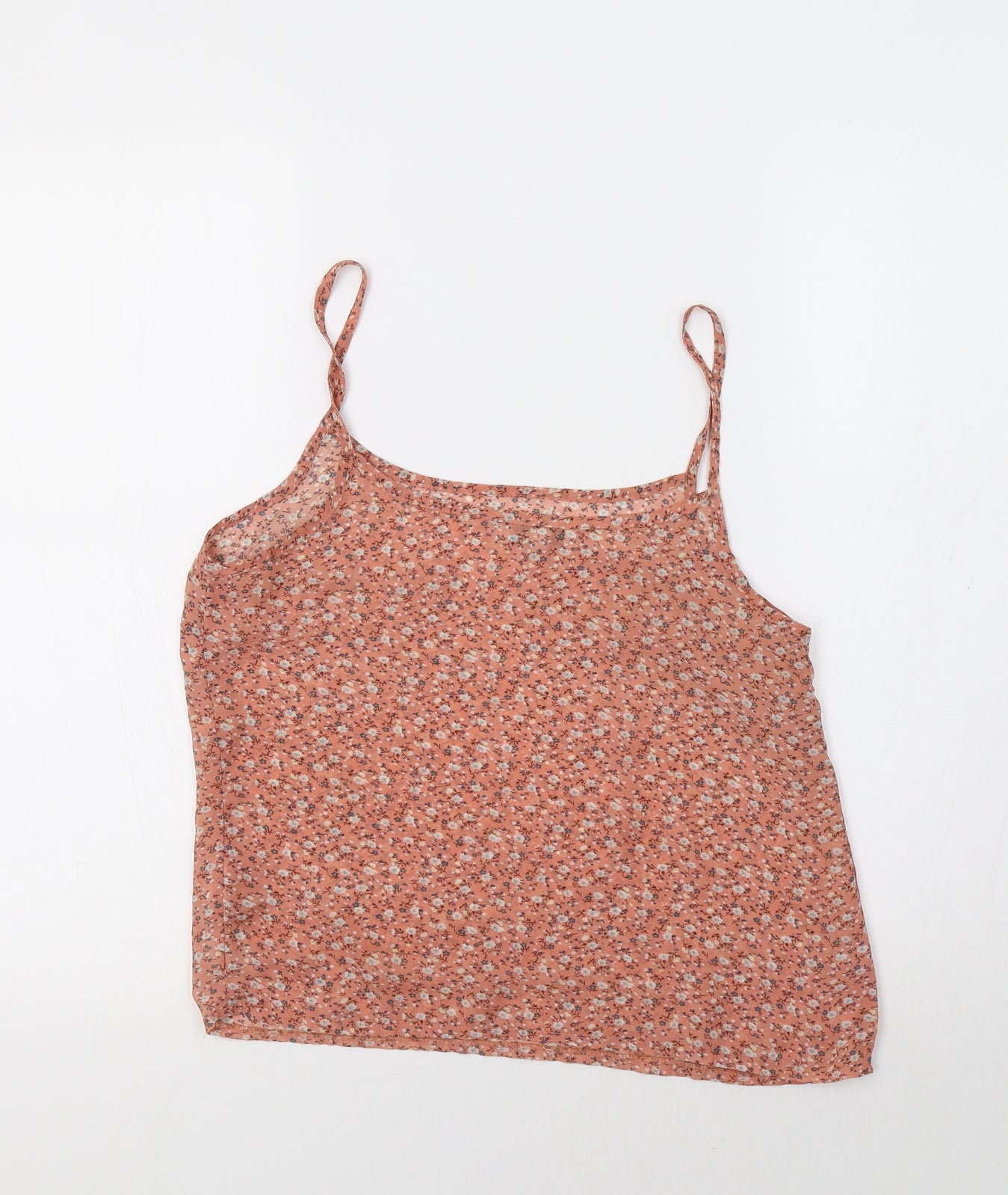 New Look Womens Pink Floral  Camisole Tank Size 8