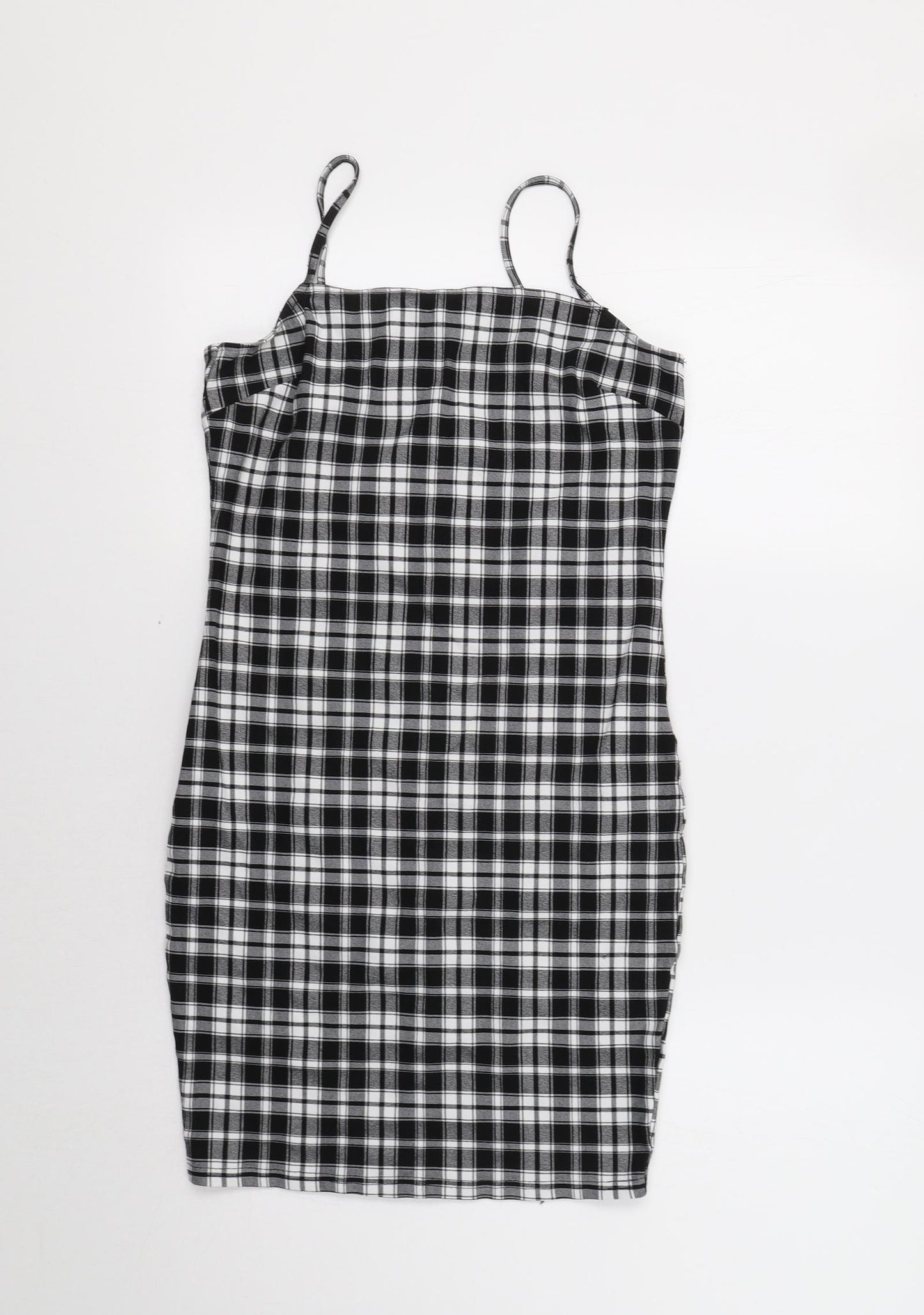 New Look Girls Black Check  Tank Dress  Size 12-13 Years