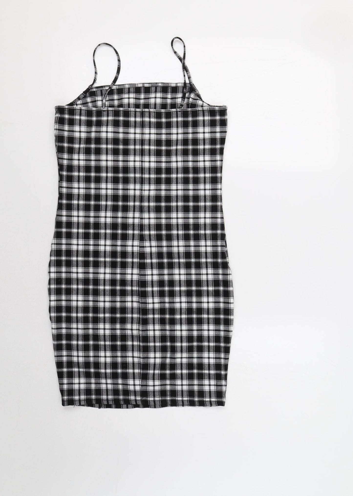 New Look Girls Black Check  Tank Dress  Size 12-13 Years