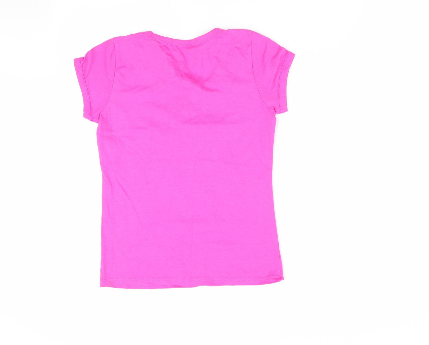 Matalan Girls Pink   Basic T-Shirt Size 10-11 Years  - Love Me - on inside back