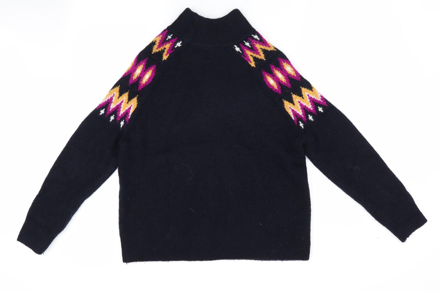 TU Womens Blue Argyle/Diamond  Pullover Jumper Size 10