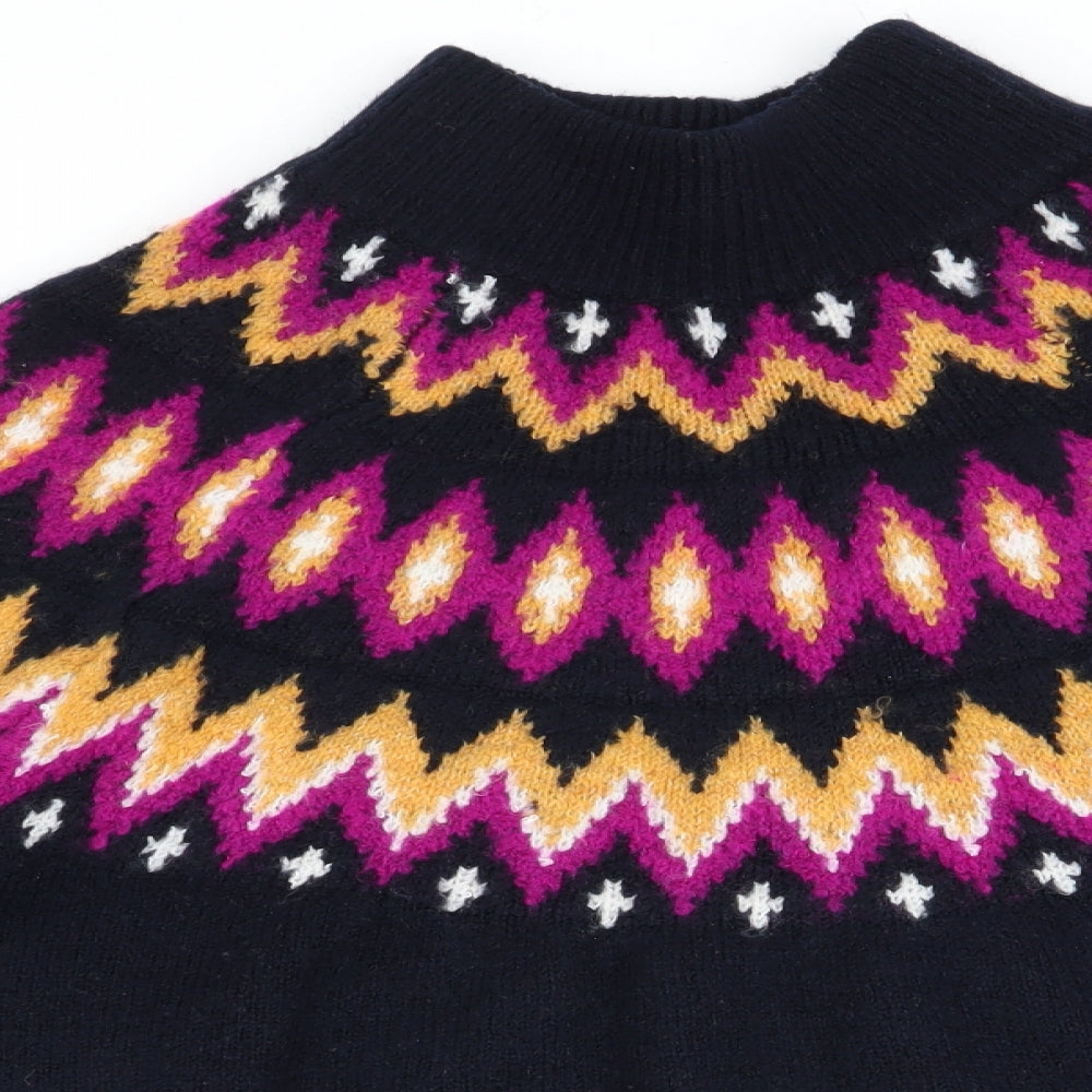 TU Womens Blue Argyle/Diamond  Pullover Jumper Size 10