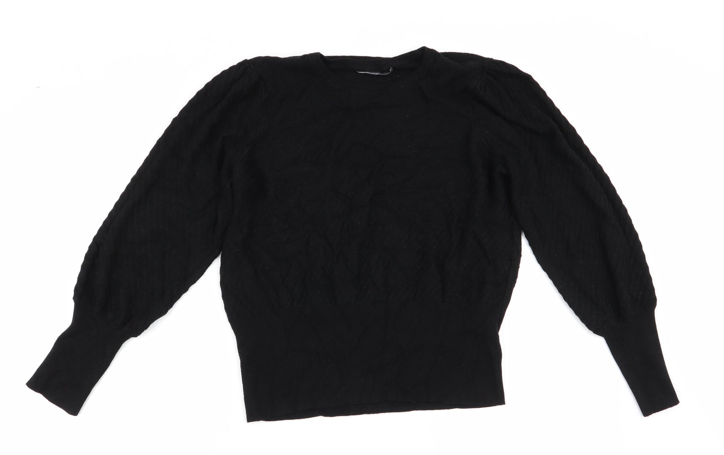 Marks and Spencer Womens Black Striped  Pullover Jumper Size 18