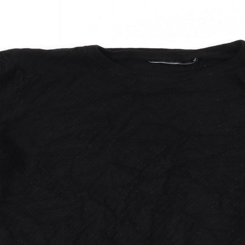 Marks and Spencer Womens Black Striped  Pullover Jumper Size 18