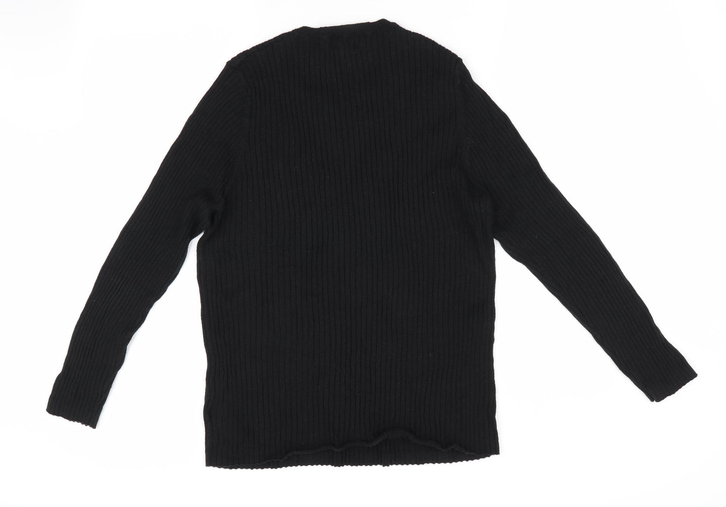 NEXT Womens Black   Pullover Jumper Size 18  - Skinny Rib