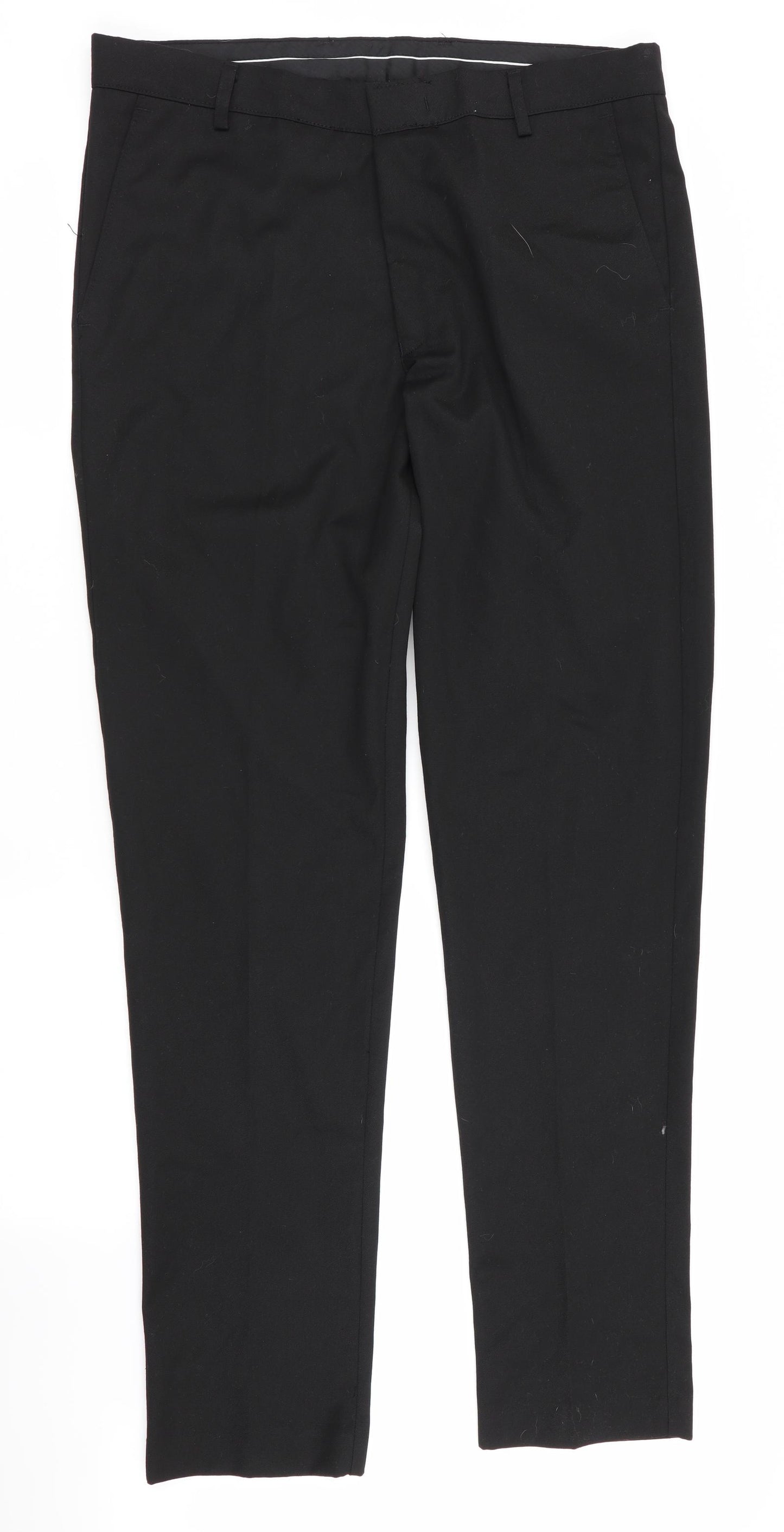 Preworn Mens Black   Trousers  Size 36 L33 in