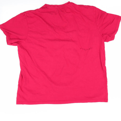 Disney Mens Red    T-Shirt   - Current Mood - Grumpy