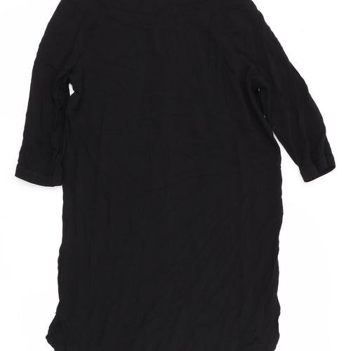 H&M Womens Black   Shirt Dress  Size 10  - Pullover Style