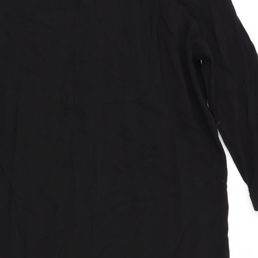 H&M Womens Black   Shirt Dress  Size 10  - Pullover Style