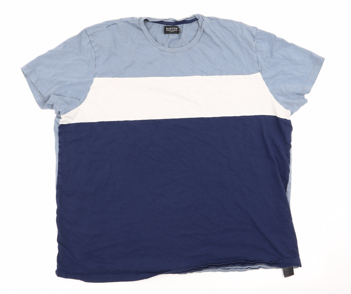 Burton Mens Blue Colourblock   T-Shirt Size XL