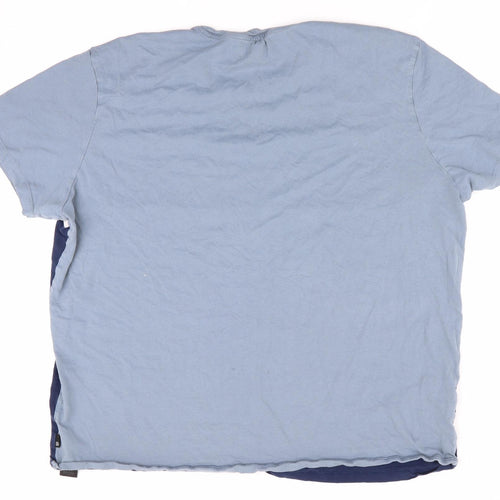 Burton Mens Blue Colourblock   T-Shirt Size XL