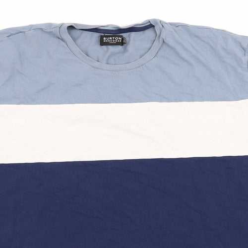 Burton Mens Blue Colourblock   T-Shirt Size XL