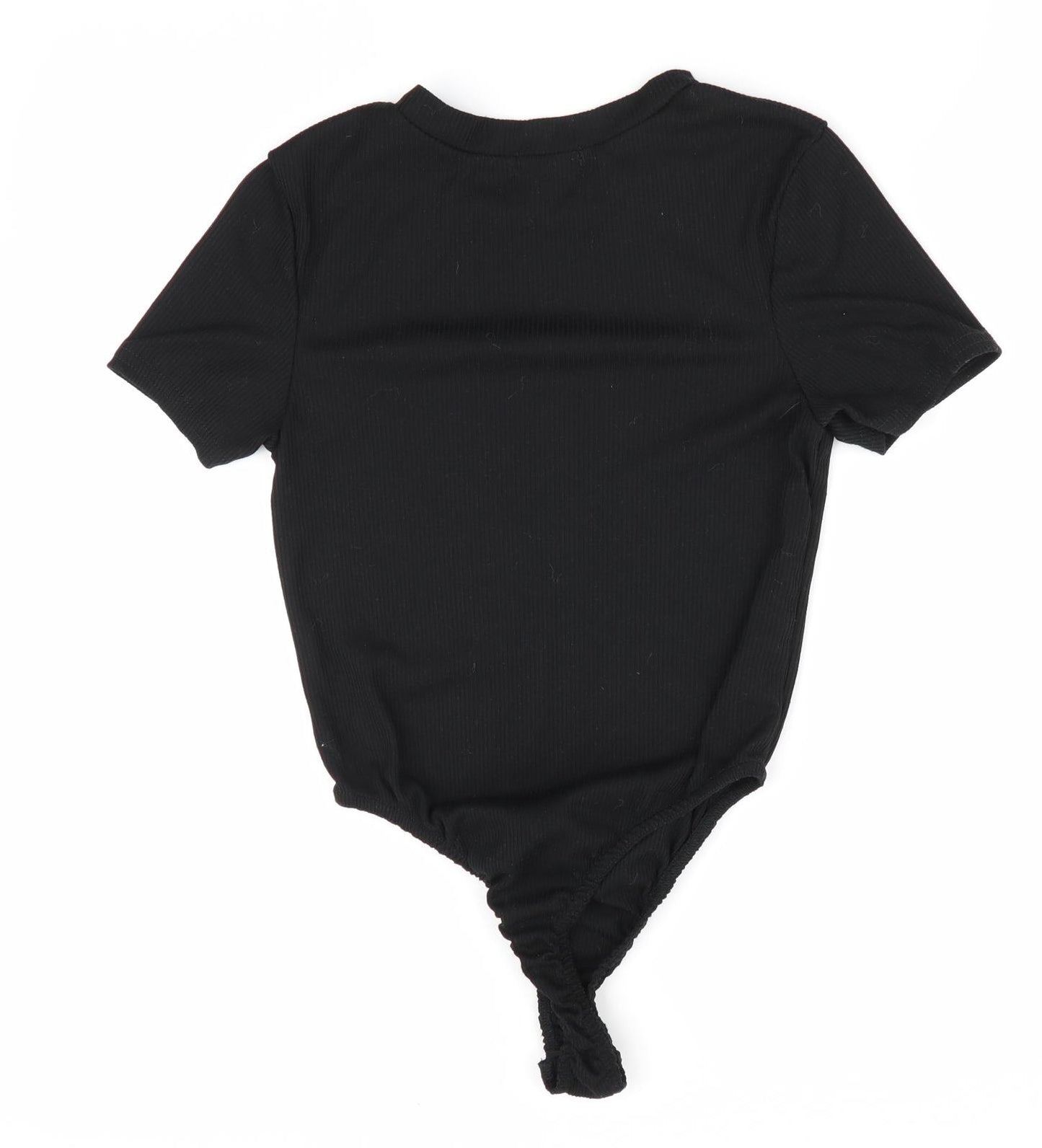 Boohoo Womens Black   Bodysuit One-Piece Size 10